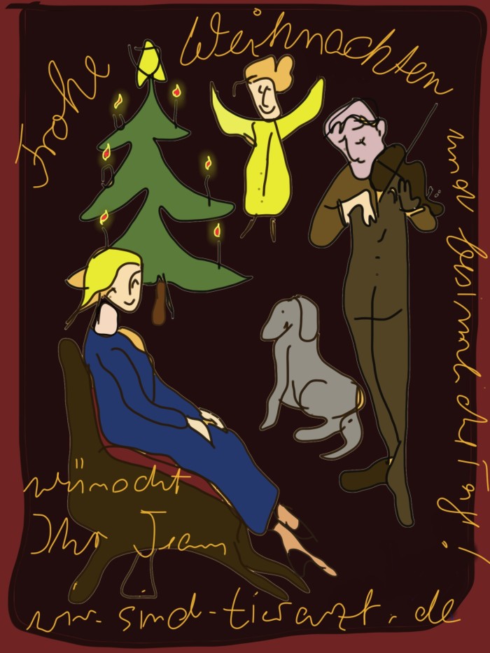 Unser Weihnachtsgruss 2016: Gestaltet von Henrik Hofmann nach einem (Vor)Bild von Chr. Cato aus der Schirn-Ausstellung "Sturm-Frauen". (©WiSiTiA/hh)