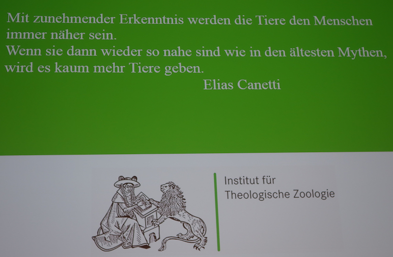 Kommt die Debatte über die Würde der Tiere angesichts eines nahezu ungebremsten Artensterbens zu spät? (Zitat des Literaturnobelpreisträgers Elias Canetti / Vortrag Hagencord)